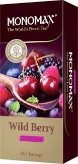 Чай пакетований чорний Ягоди чорниці Wild Berry Мономах 25х1.5г