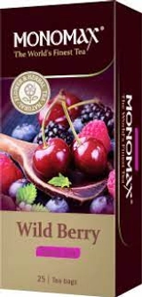 Чай пакетований чорний Ягоди чорниці Wild Berry Мономах 25х1.5г