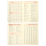 Щоденник датований А6 2026 Leo Planner City твердий блакитний 252676