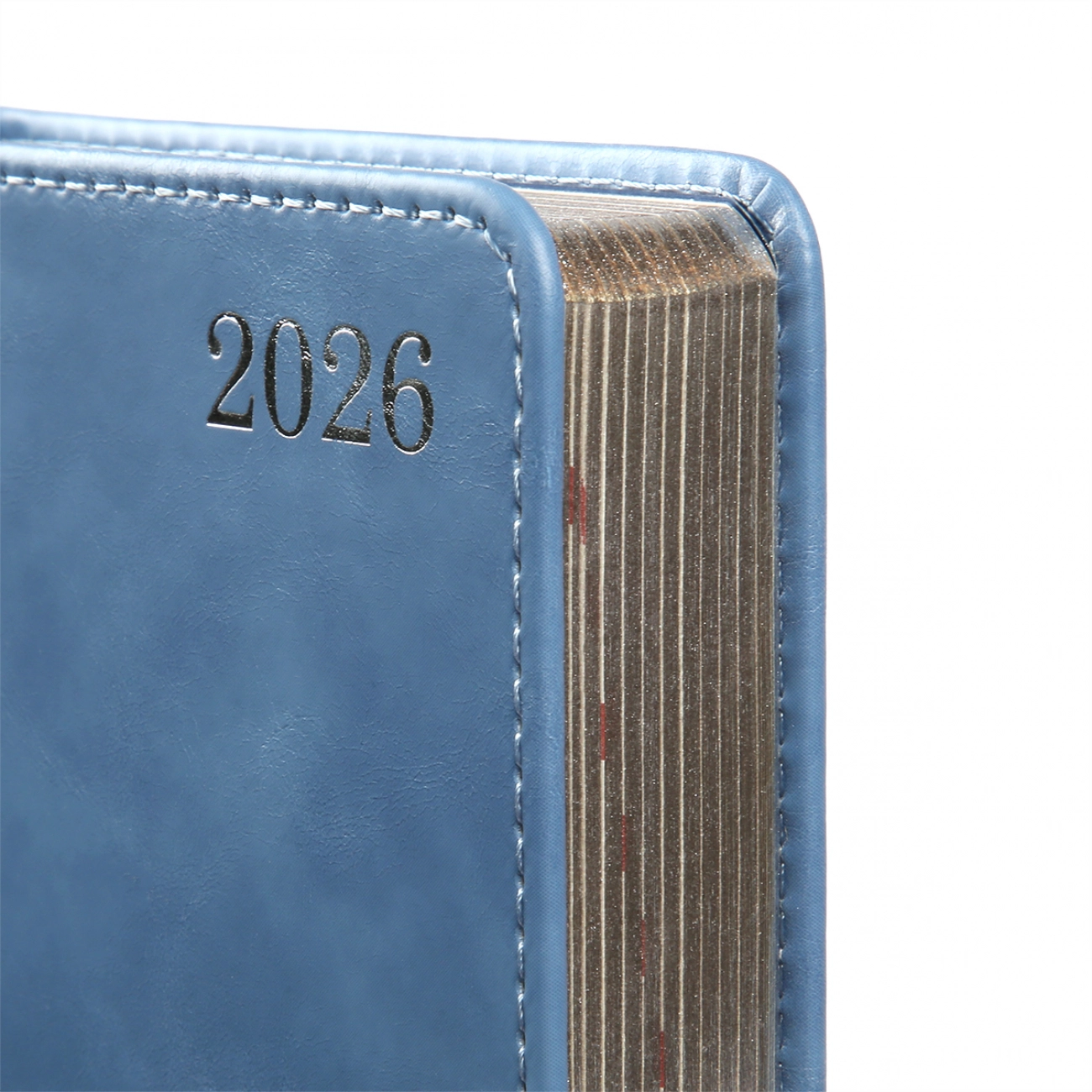 Щоденник датований А6 2026 Leo Planner City твердий блакитний 252676