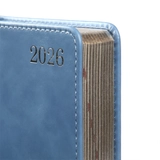 Щоденник датований А6 2026 Leo Planner City твердий блакитний 252676