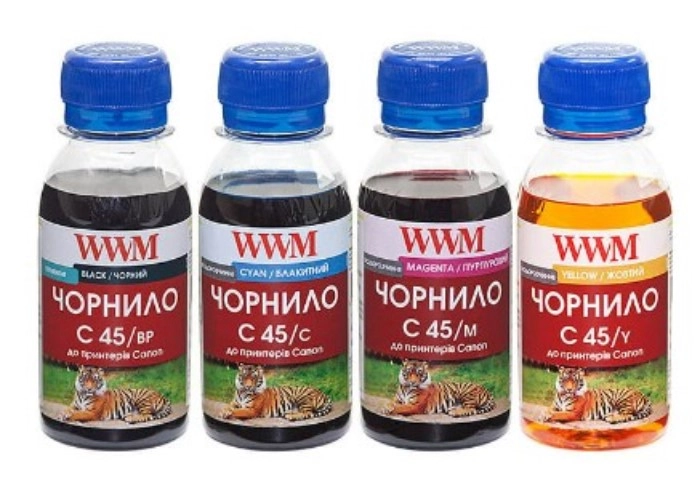 Комплект чорнил WWM для Canon PG-440/CL-441 4х100г BP/C/M/Y Пігментне/Водорозчинне (C45SET-4)