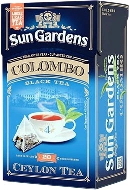 Чай пірамідки чорний і зелений Sun Gardens Colombo 20х2г 9570