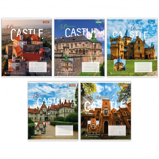 Зошит учнівський 96 аркушів клітинка 1В Ukrainian castle 767415