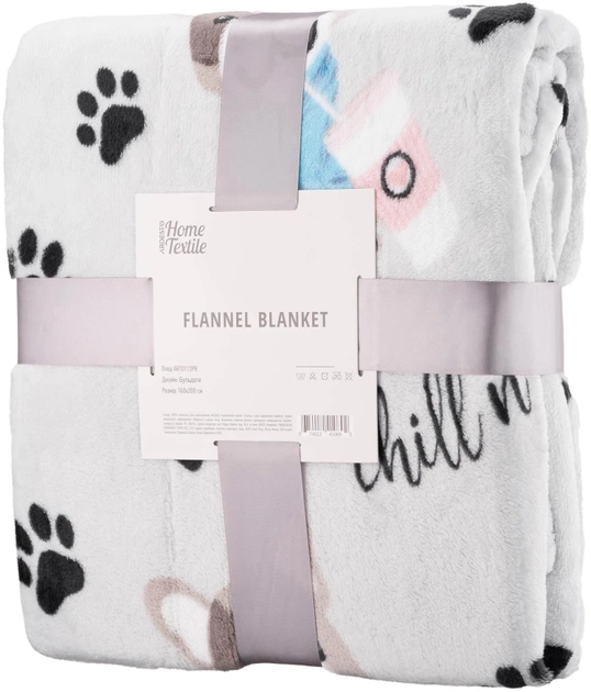 Плед Ardesto Flannel 160х200 см бульдогиART0112PB Плед Ardesto Flannel 160х200 см бульдогиART0112PB