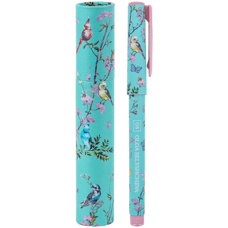 Ручка кулькова Axent OS Spring синя