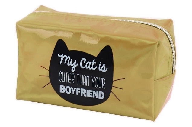 Косметичка Cosmo Shop «My cat is cuter» золота — фото 2