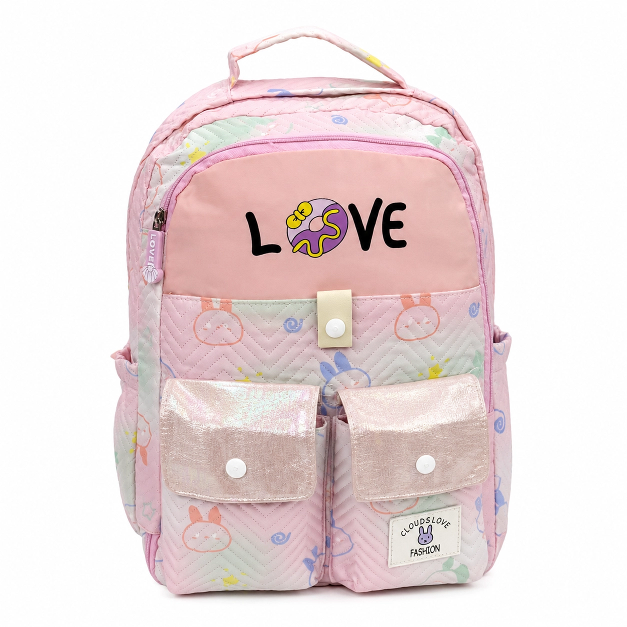 Рюкзак шкільний рожевий Donat Love YВ1617