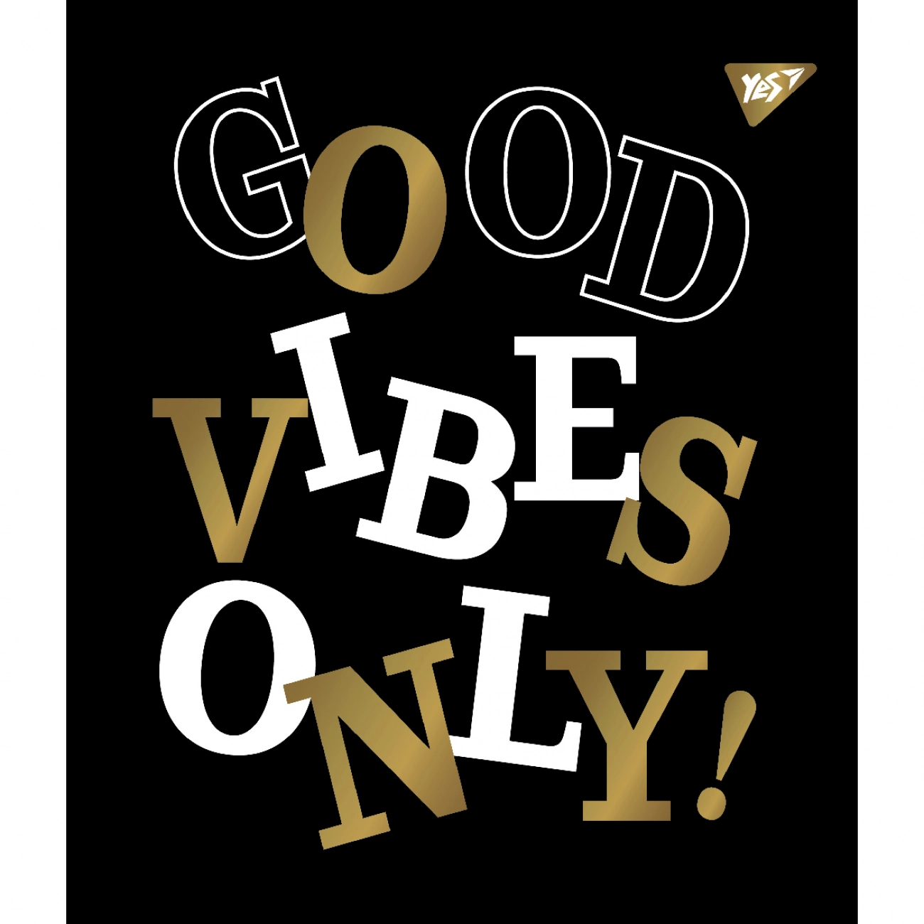 Зошит учнівський 48 аркушів клітинка Yes Преміум Good vibes мат 766877