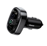 АЗП з FM-модулятором Baseus T typed Wireless MP3 Сharger  Black