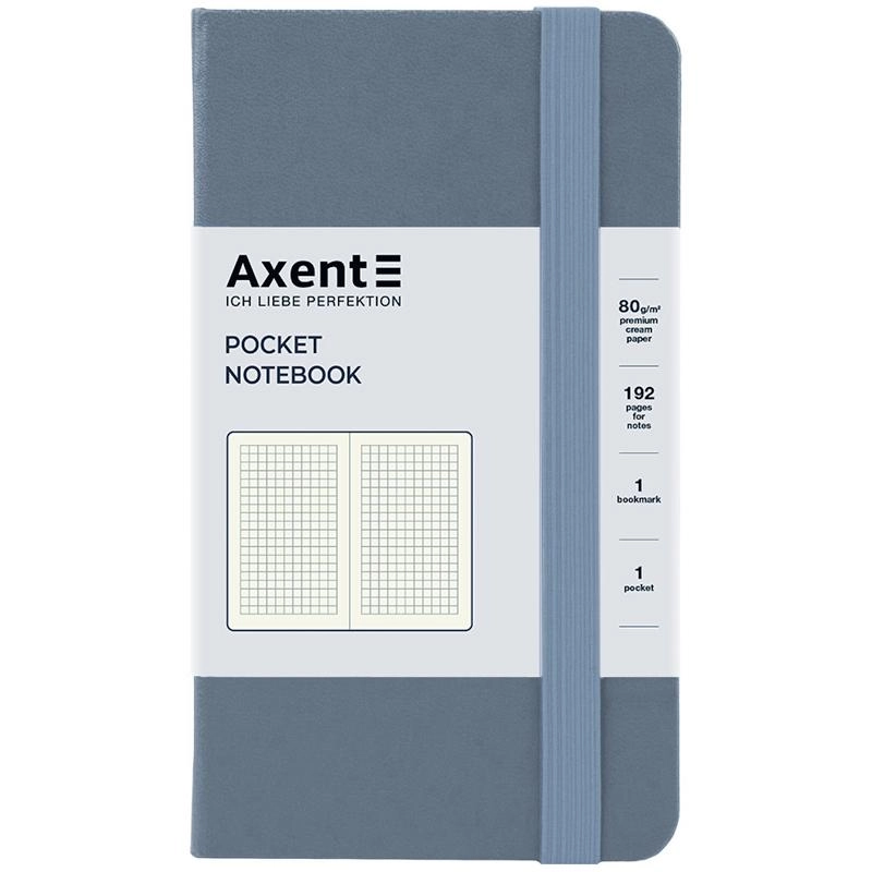 Книга записна Axcent Partner 95х140 96 аркушів клітинка сіра 8301-62-A Книга записна Axcent Partner 95х140 96 аркушів клітинка сіра 8301-62-A