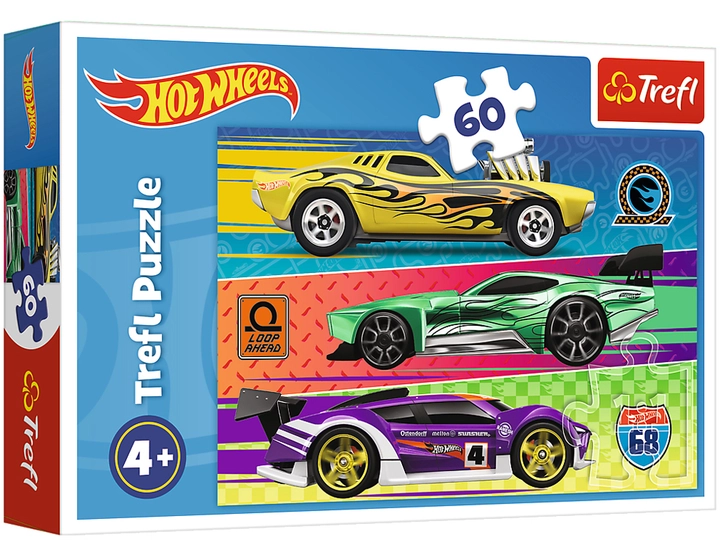 Пазли Trefl 60 елементів Траса Hot Wheels 17389