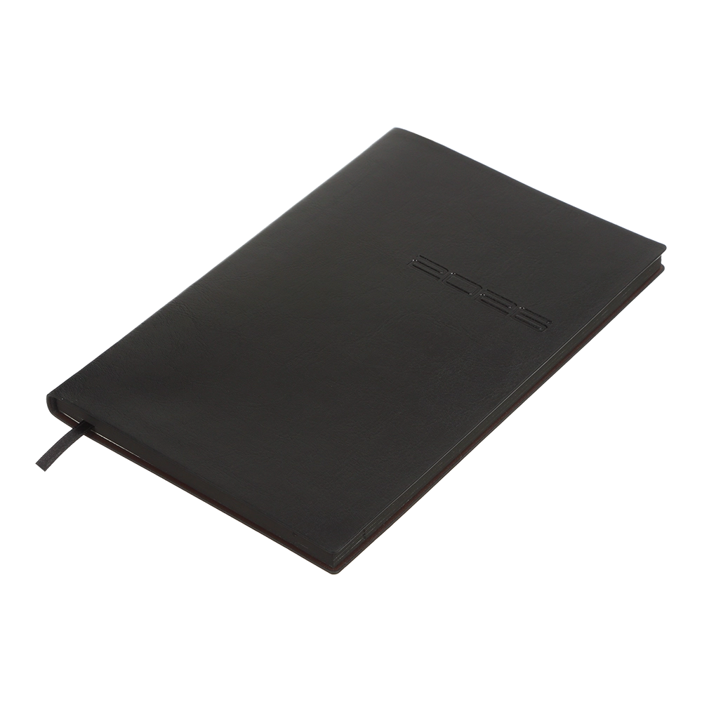 Щотижневик датований A5 2026 Buromax Ideal чорний BM.2707-01