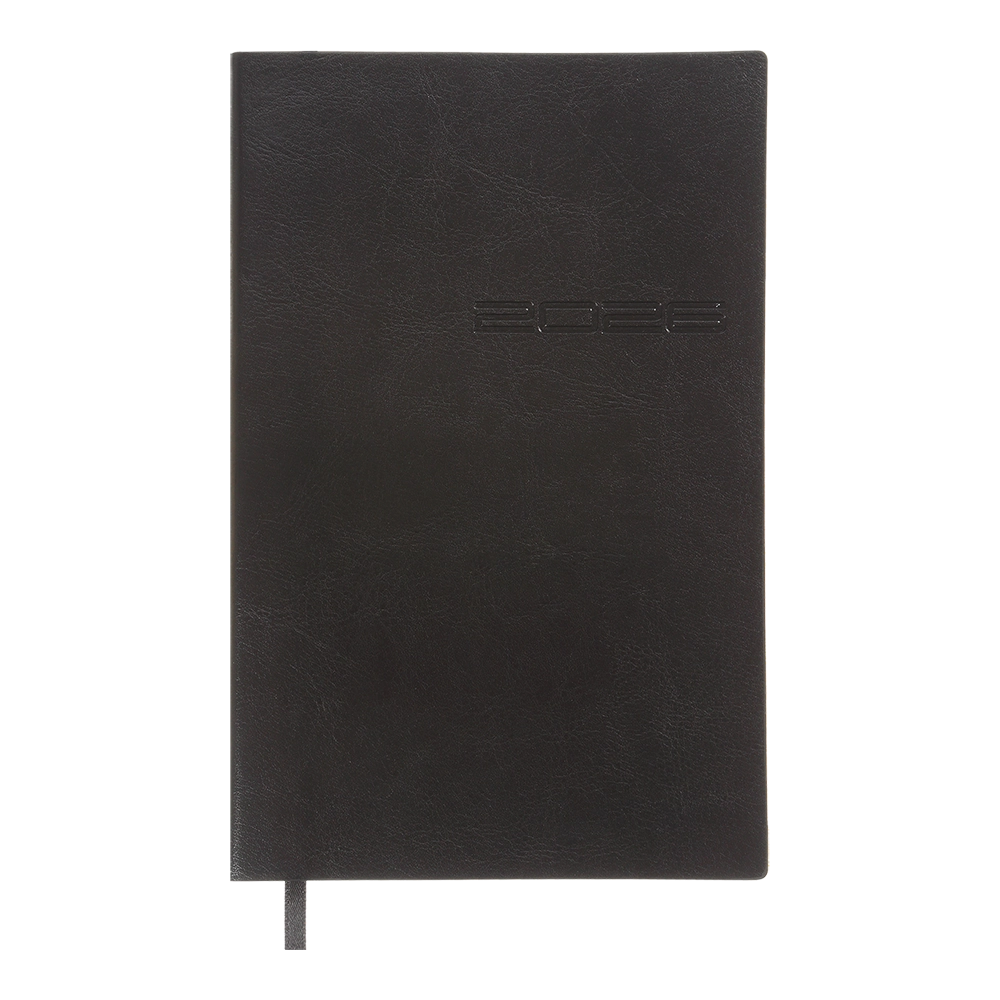 Щотижневик датований A5 2026 Buromax Ideal чорний BM.2707-01 Щотижневик датований A5 2026 Buromax Ideal чорний BM.2707-01