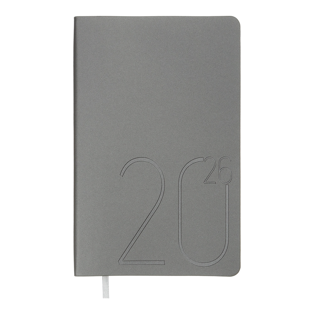 Щотижневик датований A5 2026 Buromax Steet срібло BM.2709-24 Щотижневик датований A5 2026 Buromax Steet срібло BM.2709-24