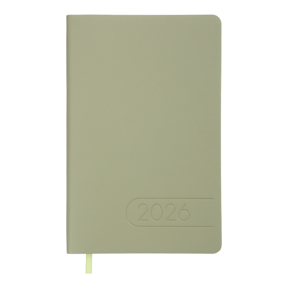 Щотижневик датований A5 2026 Buromax Light Morandi оливковий BM.2712-36 Щотижневик датований A5 2026 Buromax Light Morandi оливковий BM.2712-36