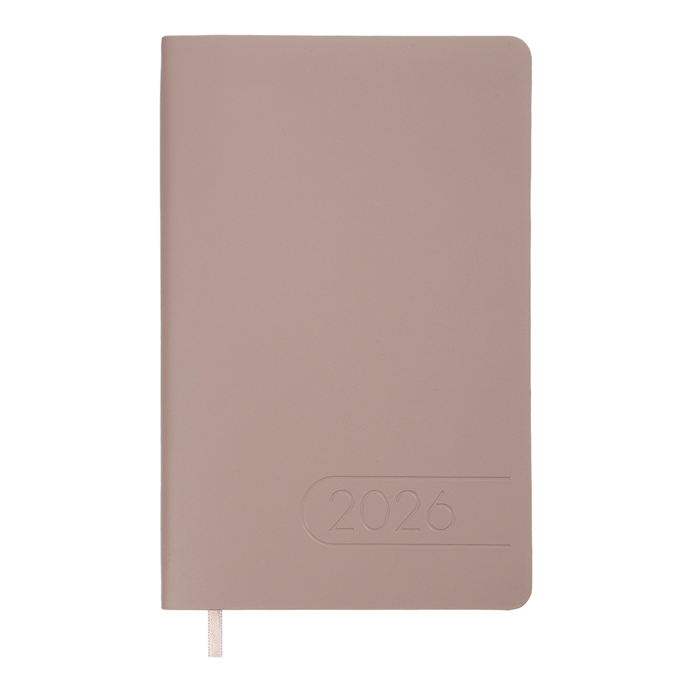 Щотижневик датований A5 2026 Buromax Light Morandi какао BM.2712-40