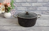 Кастрюля OMS D26 4,9л з кришкою скло OMS 3116-26-4,9л-Black