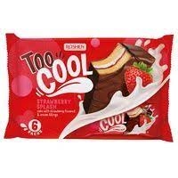 Бісквітні тістечка глазуровані TOO COOL CHOCO FEST зі смаком полуниці