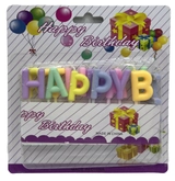 Свічки для торта Напис-Happy Birtday-Макарун 3см 96872