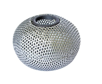 Підставка для скріпок BUROMAX КУЛЯ  75х54 мм металева срібляста BM.6220-24