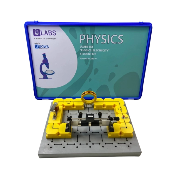 Набір учня Фізика електрика з джерелом живлення pcb-ulabs-7