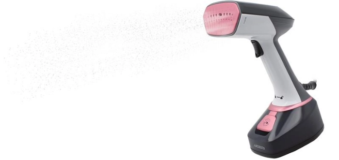 Відпарювач ARDESTO ручний SI-S1400, 1400Вт, 280мл, паровий удар, постійна пара - 22гр, керам. підошва, біло-чорний