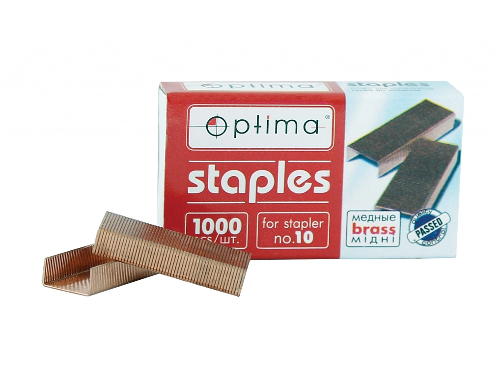 Скоби №10 мідь O40353 Optima