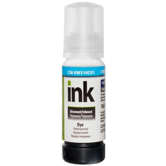 Чорнило ColorWay Epson 103 L3100/3110/3150/3151 70мл Cyan (CW-EW310C01)