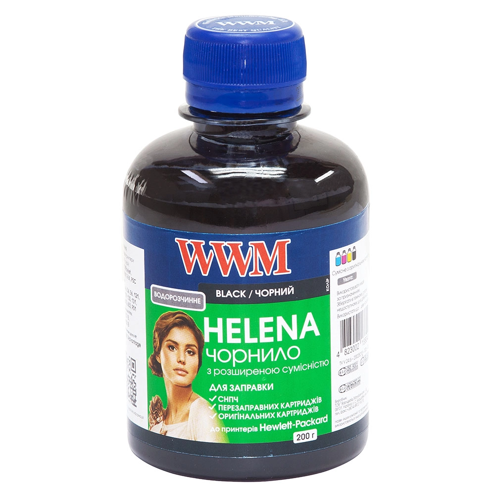 Чорнило WWM HP UNIVERSAL HELENA  200мл. WWM,HU/B,чорн.