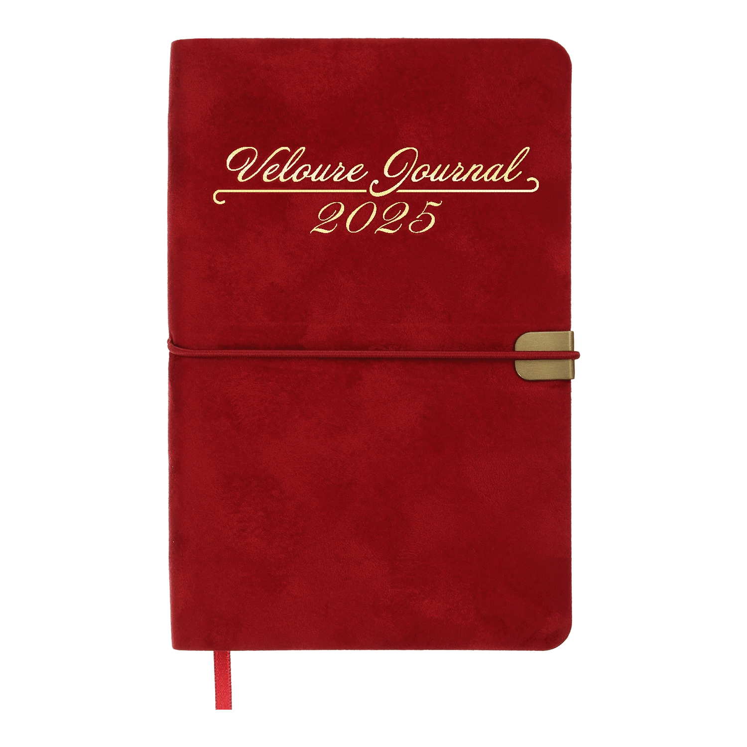 Щоденник датований А6 2025р Buromax Velour червоний BM.2512-05