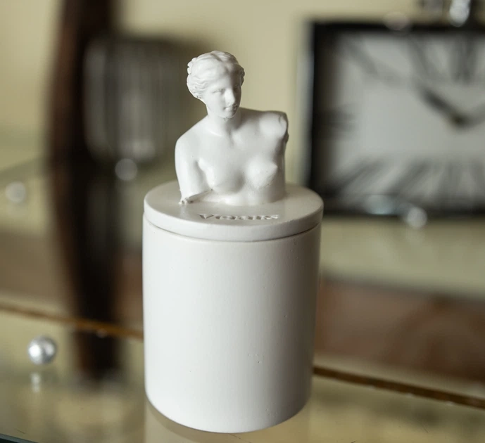 Свічка парфумована VENUS CHERRY BLOSSOM WHITE 100% WOOD WAX 165g 35h NAC 1015W