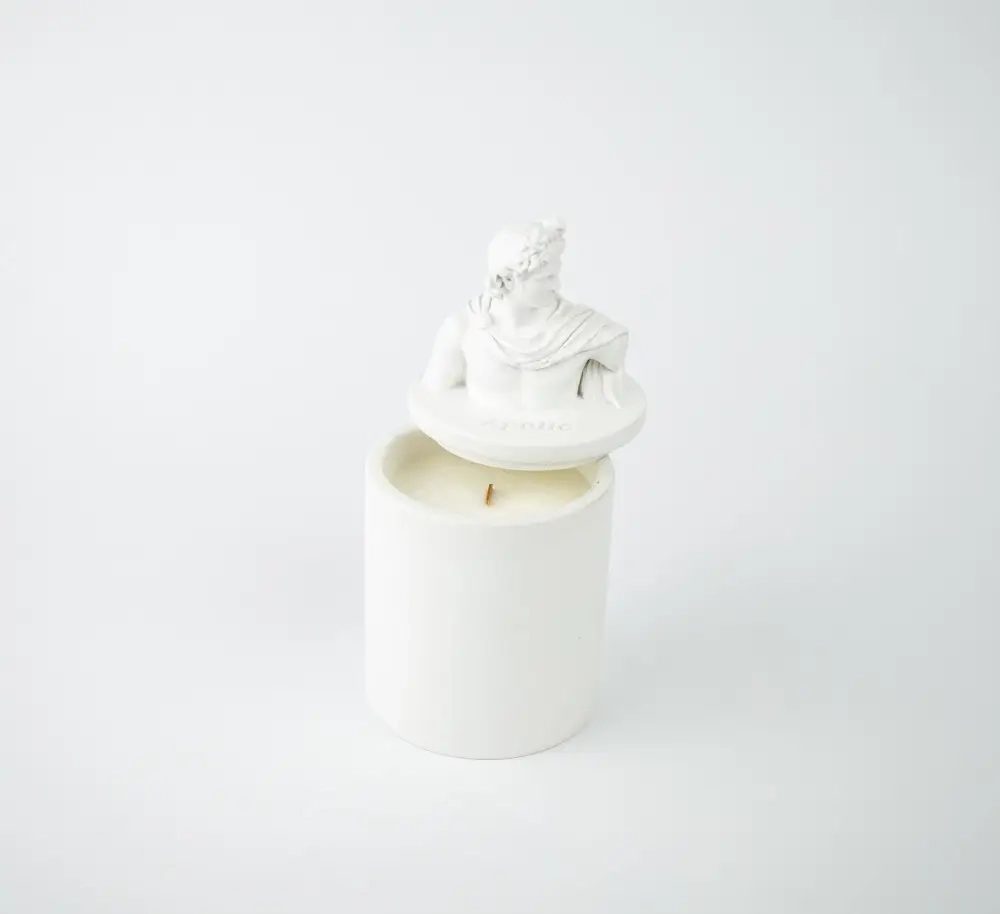 Свічка парфумована APOLLO BURLEY VANILLA WHITE 100% WOOD WAX 165g 35h NAC 1025W — фото 2