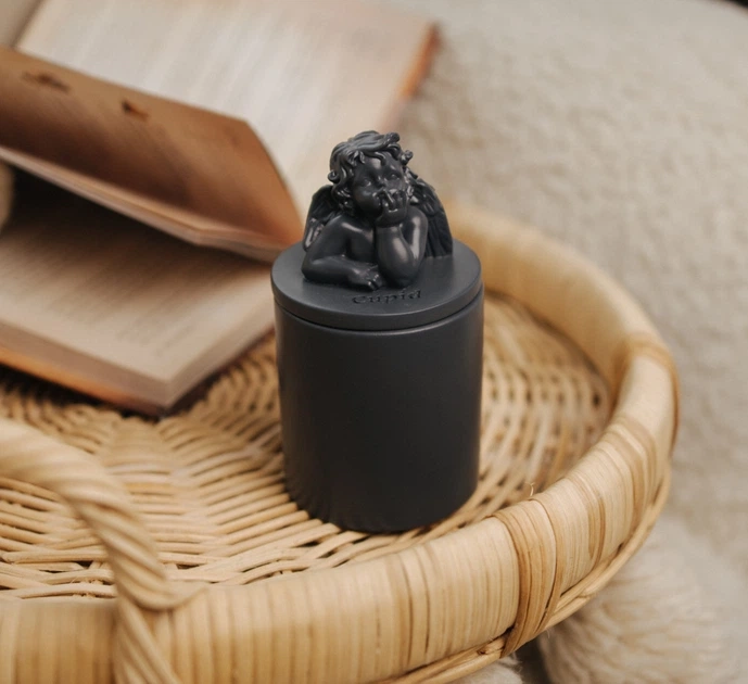 Свічка парфумована CUPID SANTAL GRAFITE 100% WOOD WAX 165g 35h NAC 1034GF — фото 2