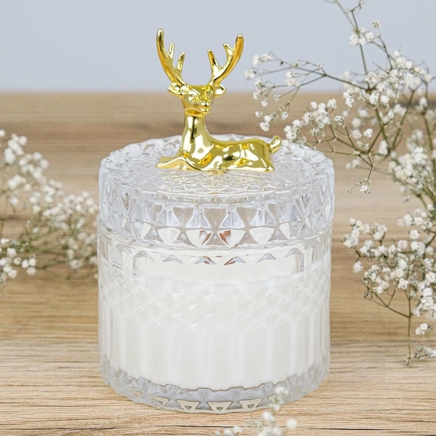 Свічка парфумована Чайний спа 100% соєвий віск 200g 42h - для гармонії та релаксу NOS1121