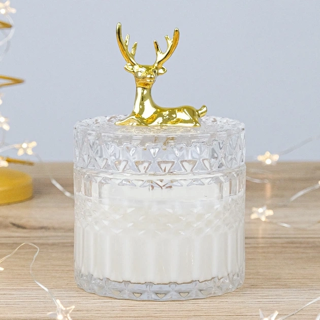 Свічка парфумована Імбирний пряник 100% соєвий віск 200g 42h - атмосферний подарунок NOS1122