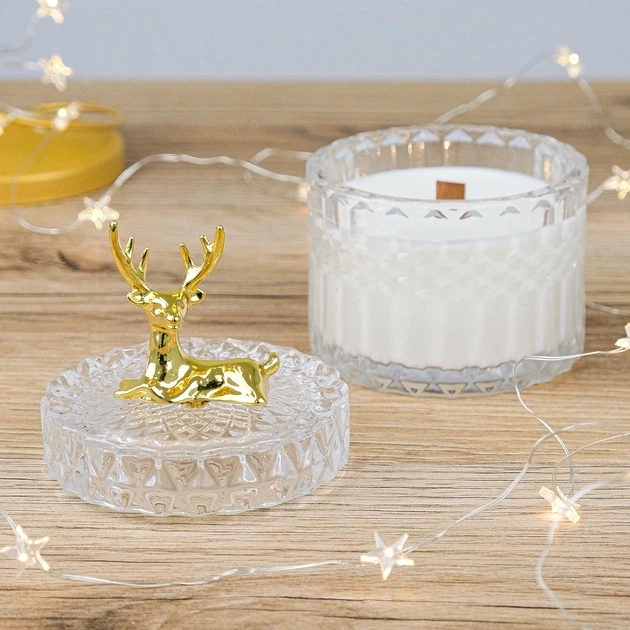 Свічка парфумована Імбирний пряник 100% соєвий віск 200g 42h - атмосферний подарунок NOS1122