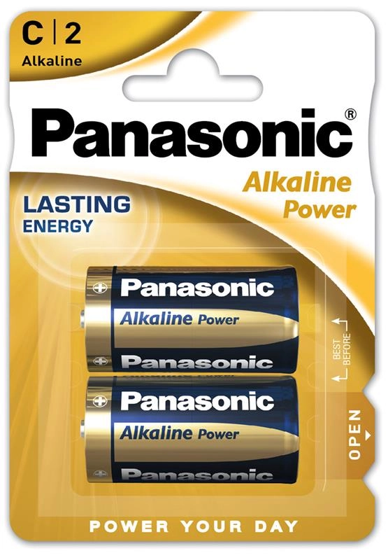 Батарейка Panasonic ALKALINE POWER лужна C(LR14) блістер, 2 шт. (LR14REB/2BP)