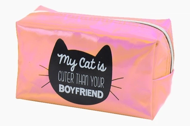 Косметичка Cosmo Shop My cat is cuter рожева — фото 2