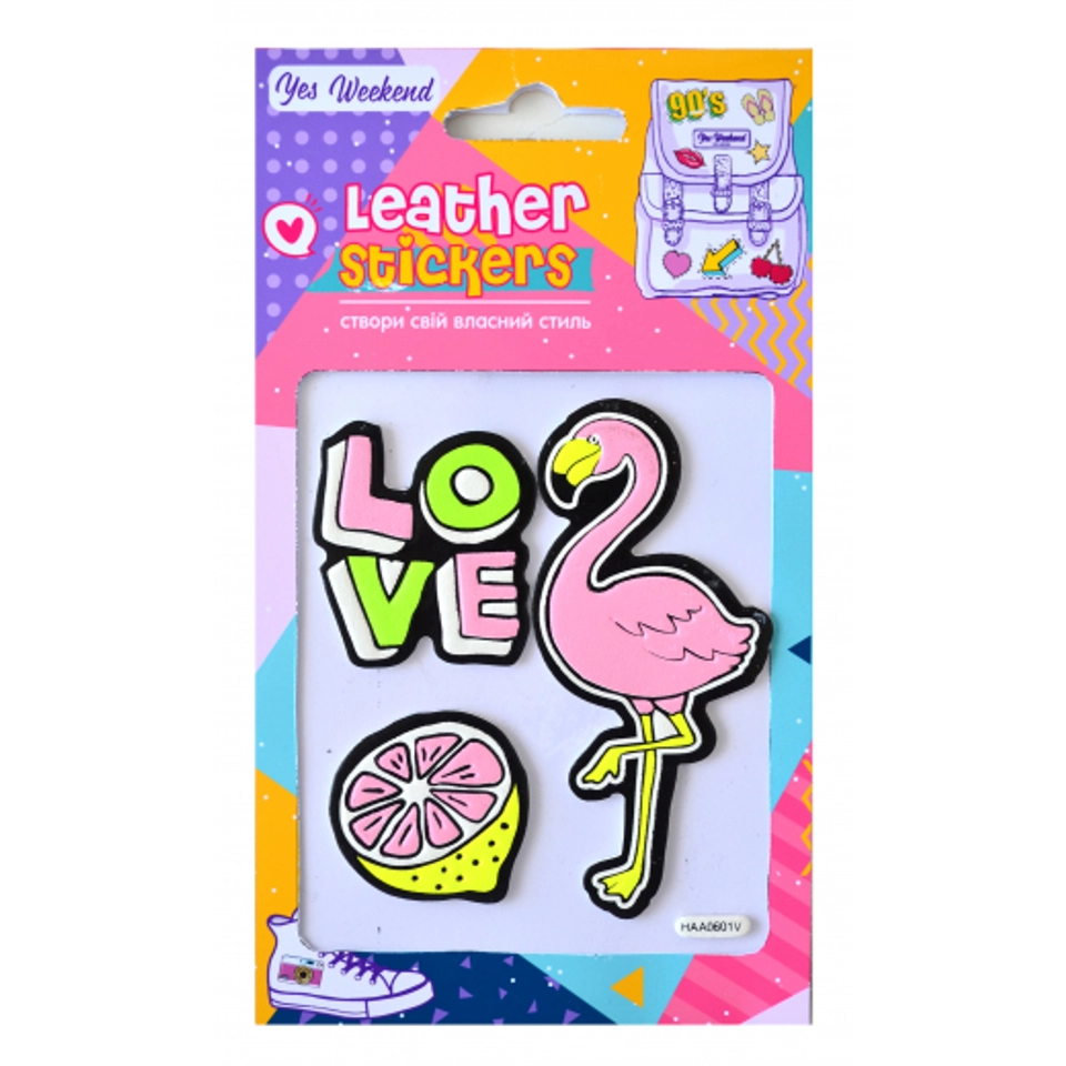 Набір наклейок YES Leather stikers Flamingo 531624 — 