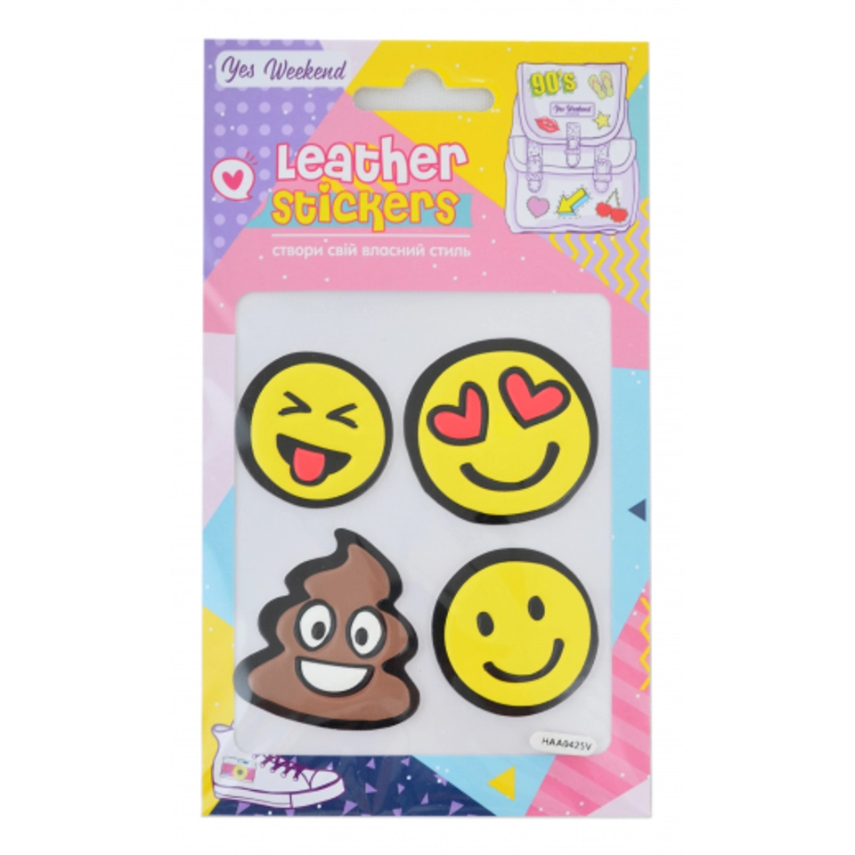 Набір наклейок YES Leather stikers Smile 531628 — фото 2