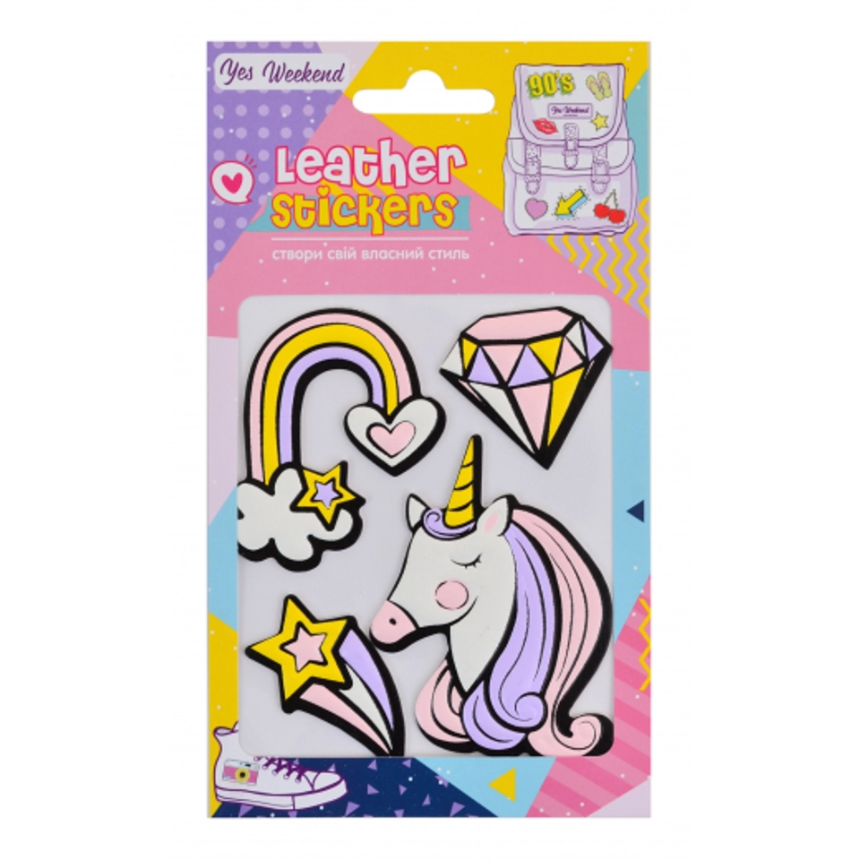 Набір наклейок YES Leather stikers Unicorn 531620 — 