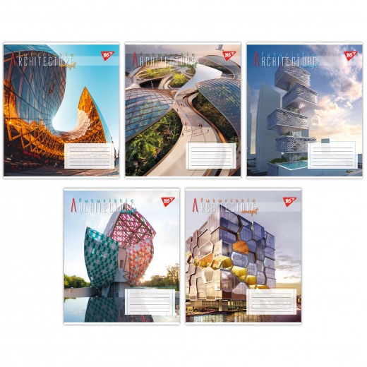 Зошит учнівський 24 аркуші клітинка Yes Futuristic architecture 767017 Зошит учнівський 24 аркуші клітинка Yes Futuristic architecture 767017
