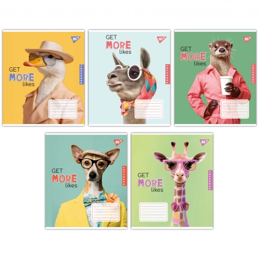 Зошит учнівський 24 аркуші клітинка Yes Get more likes 767289