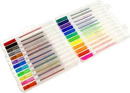 Набір гелевих ручок в пластиковому боксі неонові 24 кольори MAXI MX11987