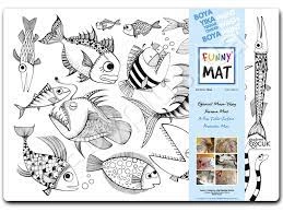 Підкладка для письма Funny Mat Морські тварини 1007
