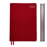 Щоденник датований А6 2025 Leo Planner City червоний 252556