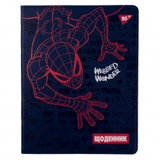Щоденник шкільний YES PU інтегральний Marvel. Spiderman тиснення, ембосінг