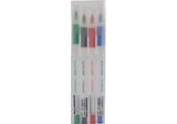 Набір кулькових ручок  Economix ICEBERG 07 mm 4 стандартні кольори чорнил в блістері E10260