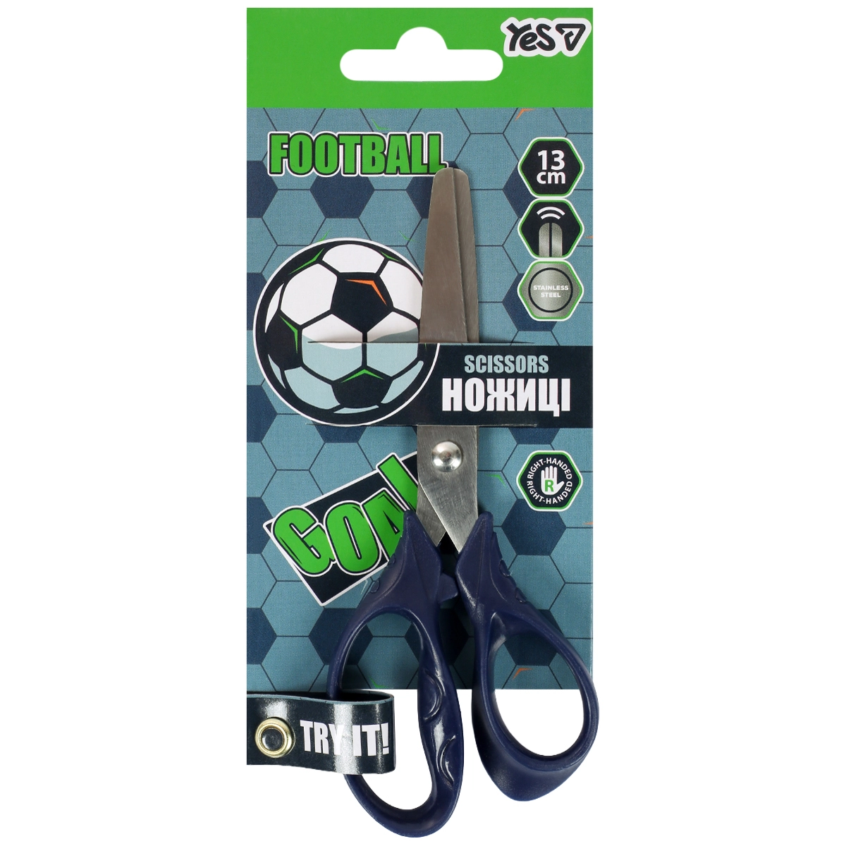 Ножиці Yes Football 13см 480485 Ножиці Yes Football 13см 480485